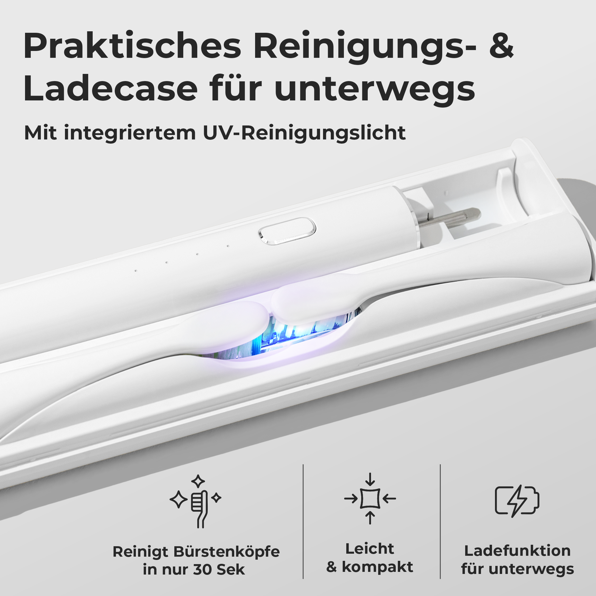 WhyteDOT® Elektrische Schallzahnbürste – sanft & effektiv