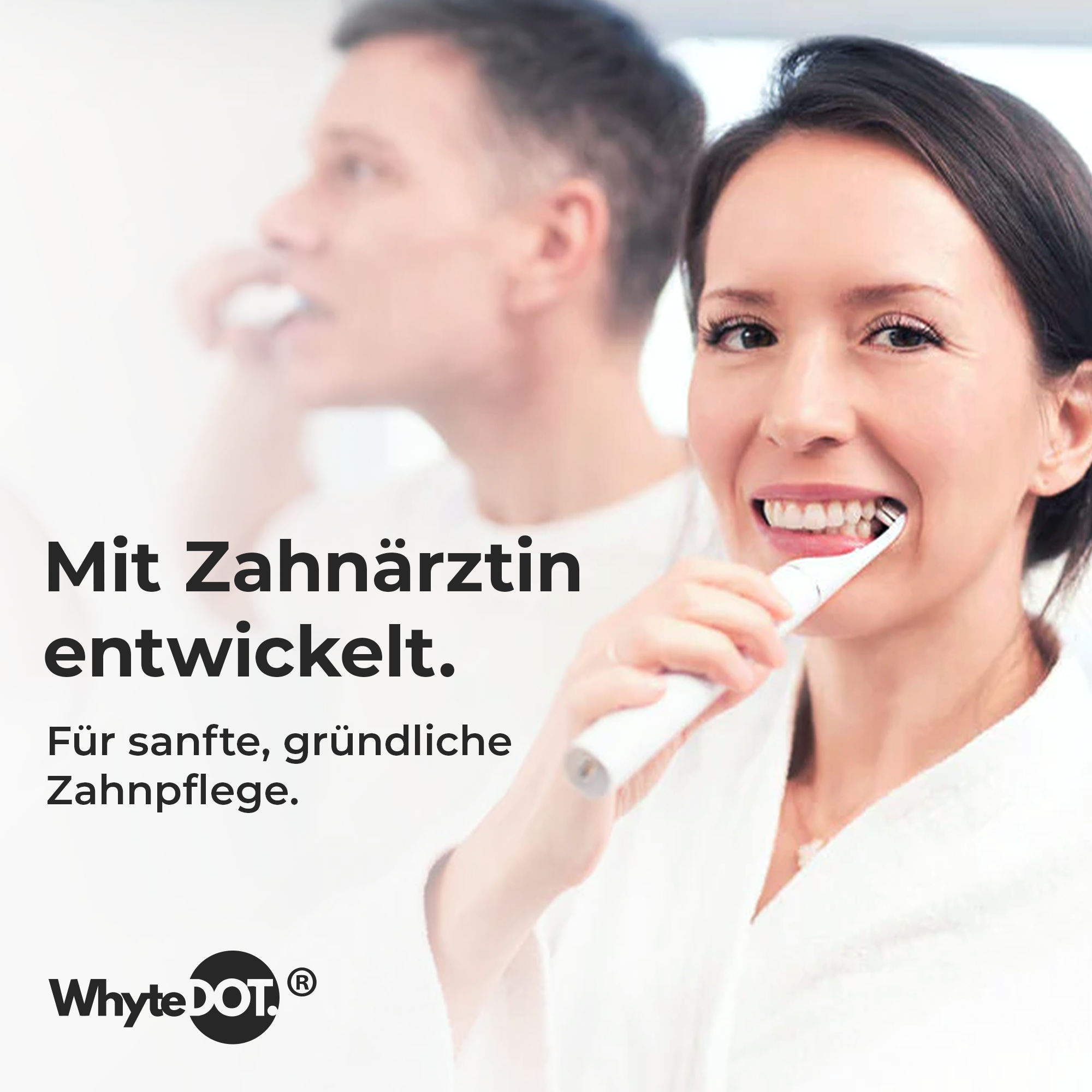 WhyteDOT® Elektrische Schallzahnbürste – sanft & effektiv