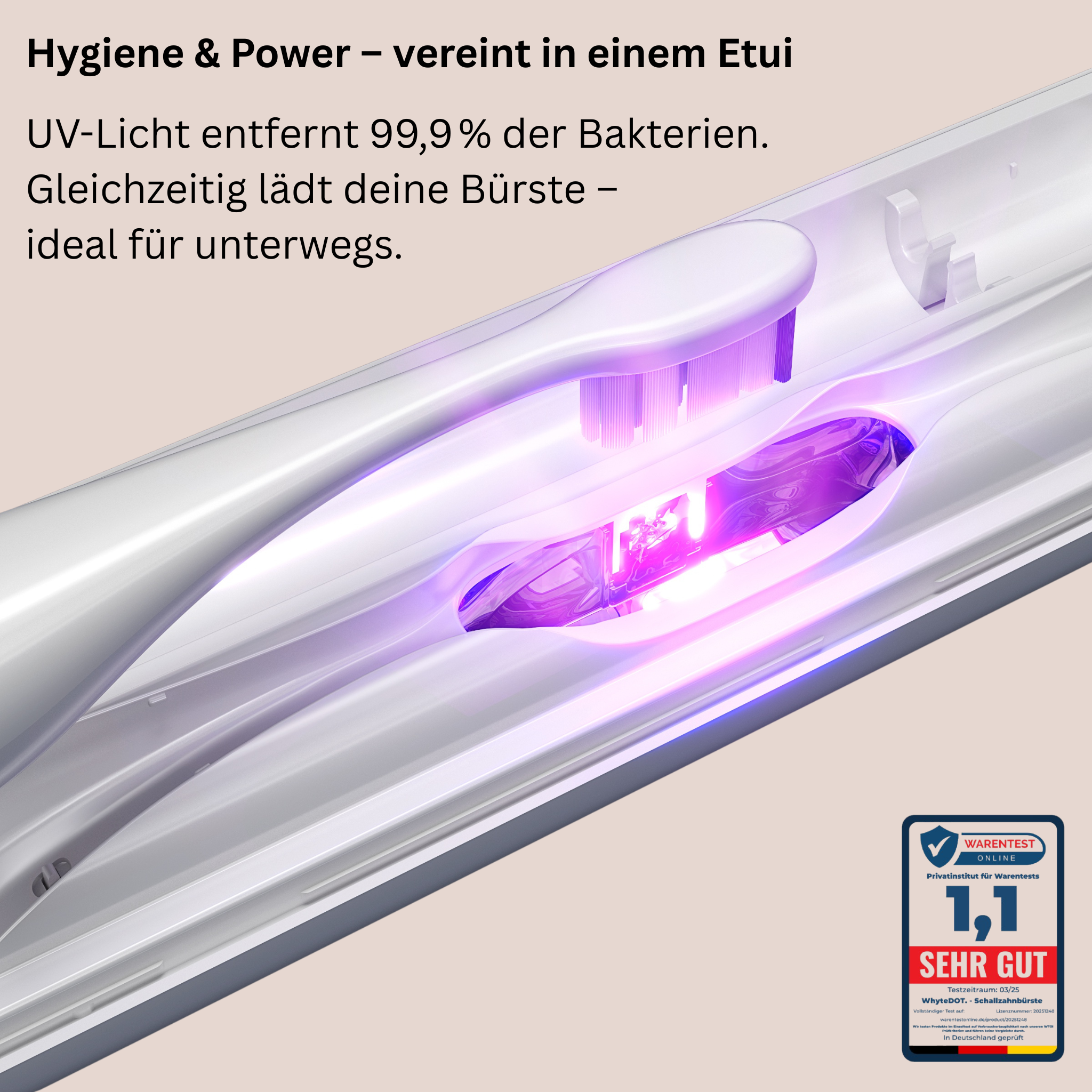 WhyteDOT. Sonic Toothbrush, Oyster White