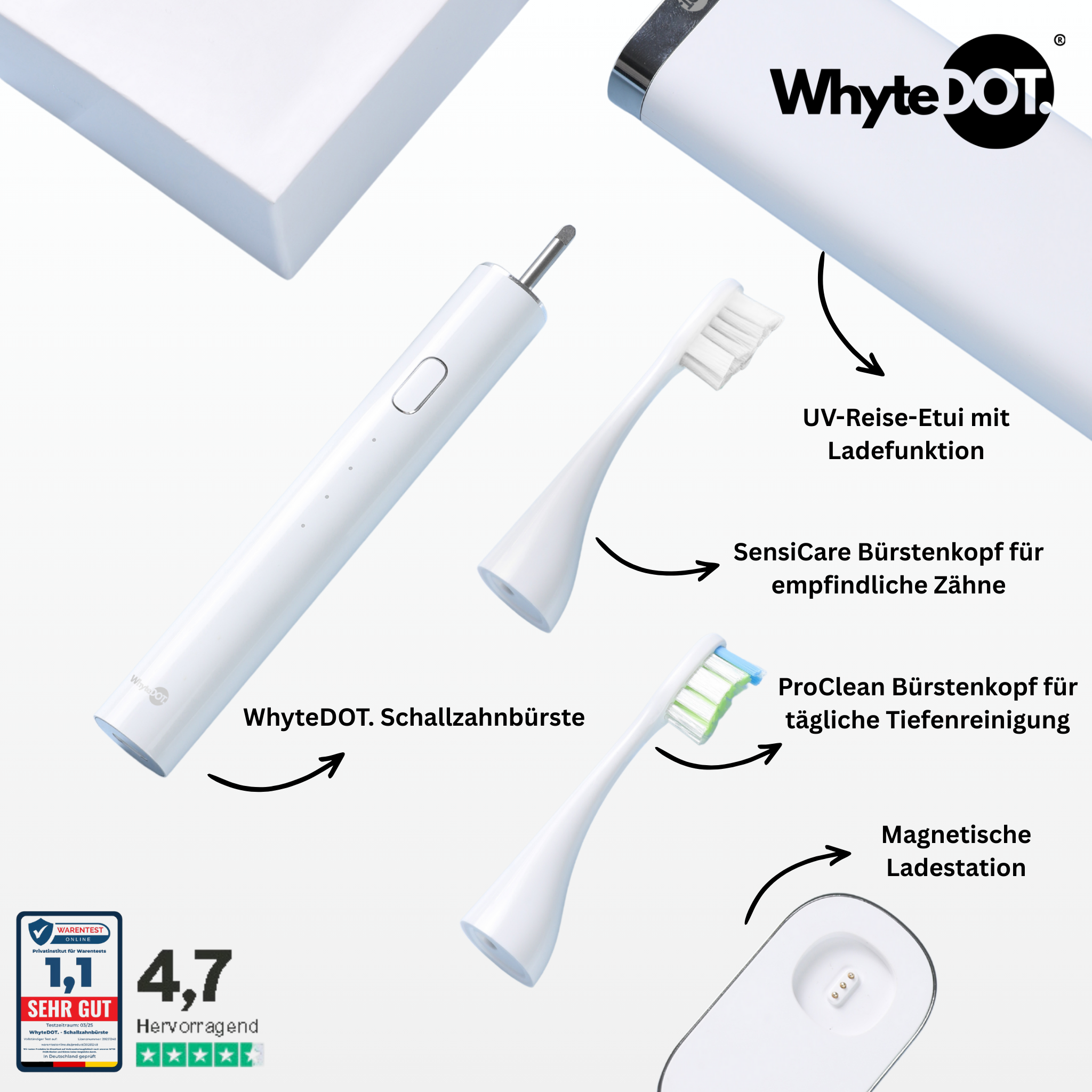 WhyteDOT® Schallzahnbürste