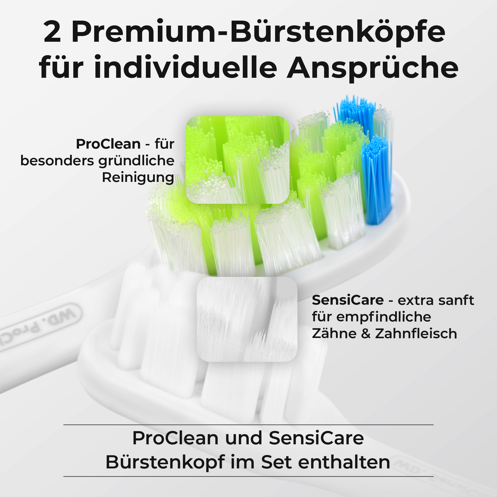 WhyteDOT® Elektrische Schallzahnbürste – sanft & effektiv