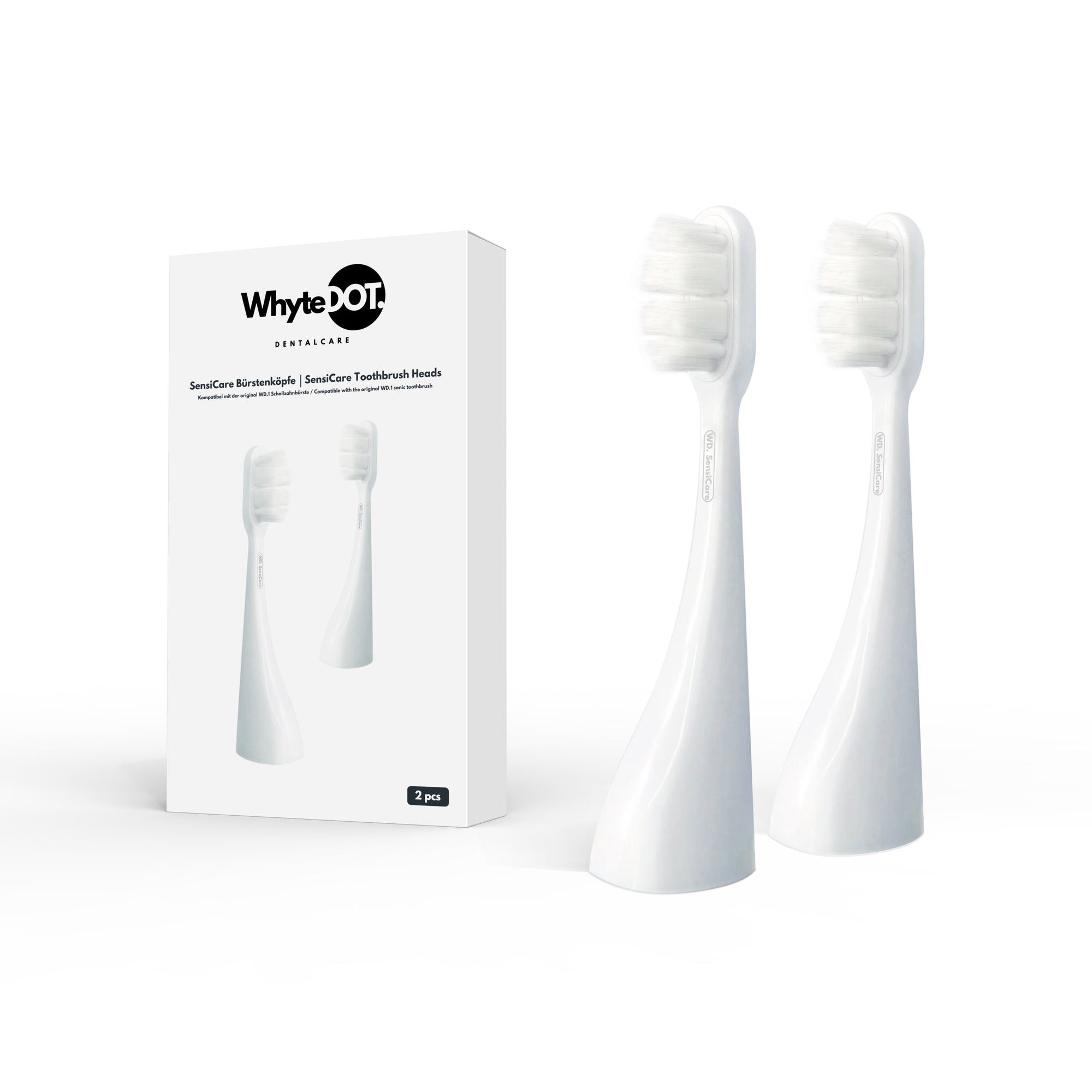 WhyteDOT. Bürstenkopf-Set SensiCare, Oyster White